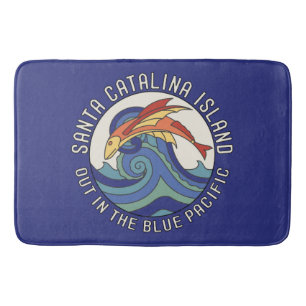 Tapis De Bain Conception de mosaïque de l'île Catalina