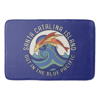 Tapis De Bain Conception de mosaïque de l'île Catalina