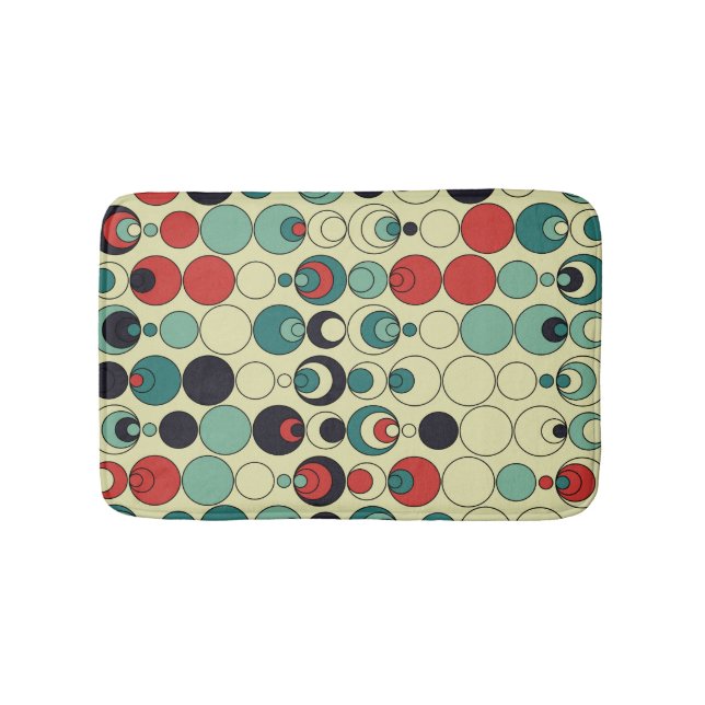 Tapis De Bain Conception de motif géométrique abstrait sans cout (Devant)
