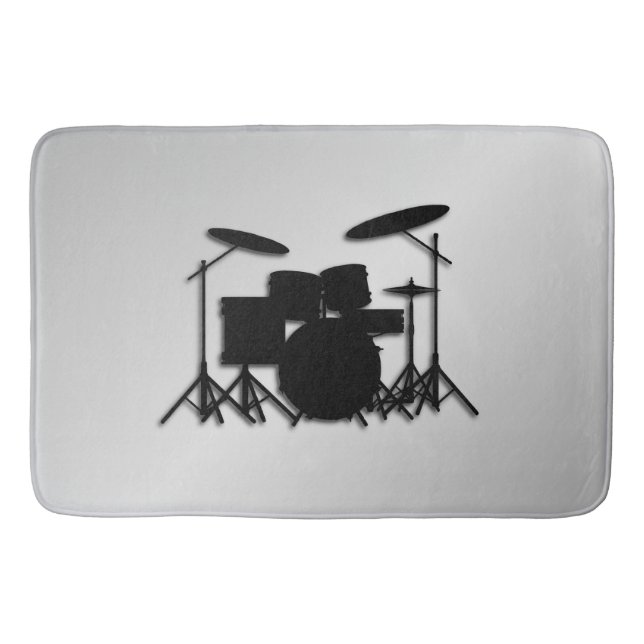 Tapis De Bain Conception de musique de batterie (Devant)