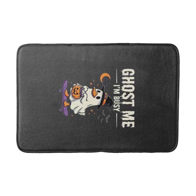Tapis De Bain Conception de skateboard Canard Fantôme Halloween_ (Devant)