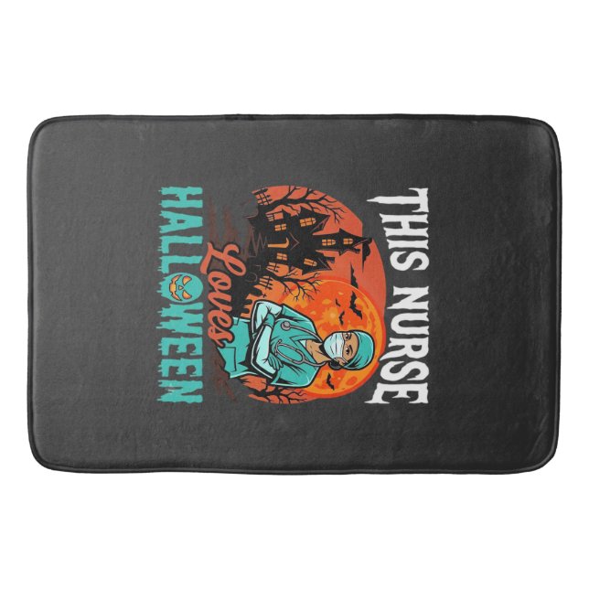 Tapis De Bain Conception de soins infirmiers Halloween épouvanta (Devant)
