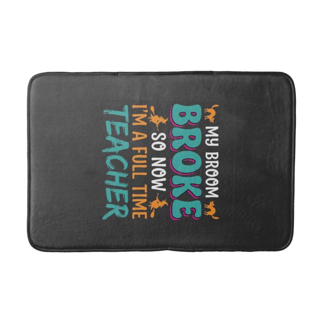 Tapis De Bain Conception de sorcière Halloween pour enseignant à (Devant)