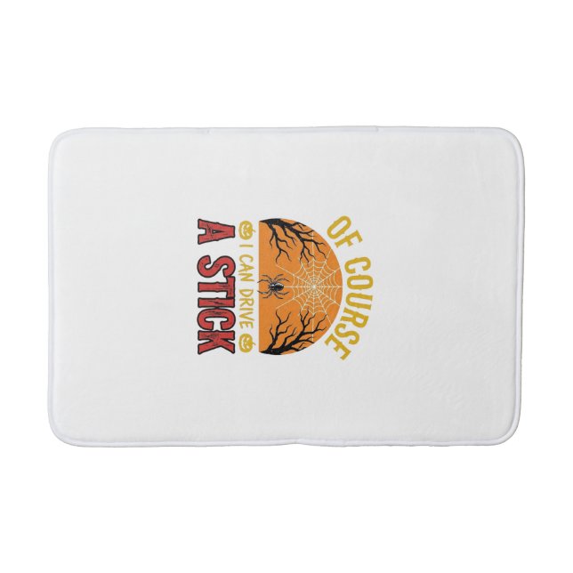 Tapis De Bain Conception de T-shirt drôle d'Halloween avec une t (Devant)