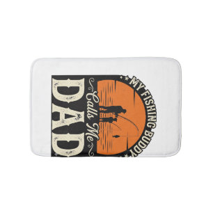Tapis De Bain Conception de T-shirt pour papa, copain de pêche v