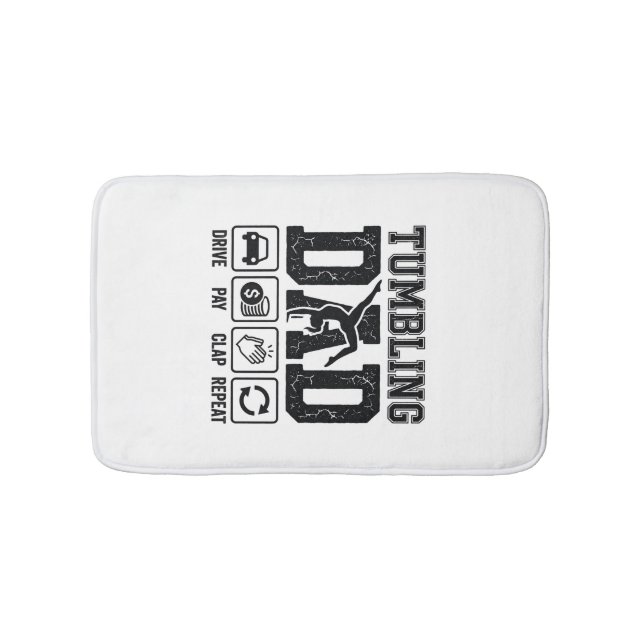 Tapis De Bain Conception de T-shirt Tumbling Dad Drive Pay Clap  (Devant)