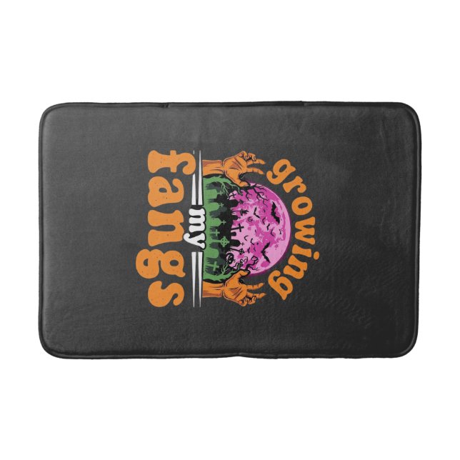Tapis De Bain Conception de vampire Halloween Croissance de mes  (Devant)