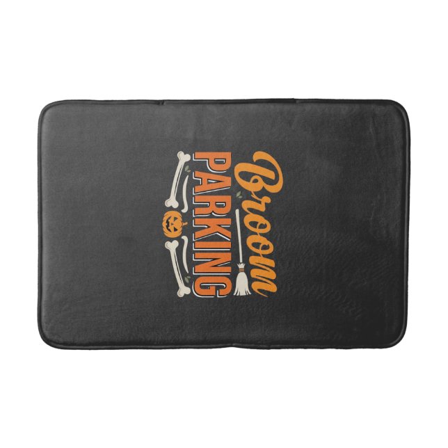 Tapis De Bain Conception de vecteur de parking balai Halloween_1 (Devant)