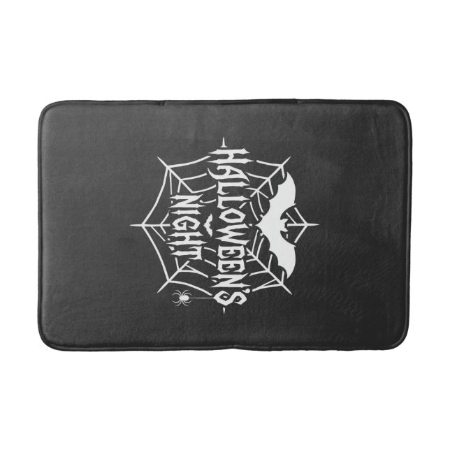 Tapis De Bain Conception de vecteur de toile d'araignée chauve-s (Devant)
