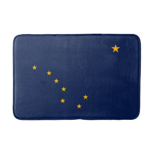 Tapis De Bain Conception du drapeau de l'État de l'Alaska