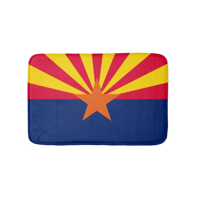 Tapis De Bain Conception du drapeau de l'État de l'Arizona (Devant)