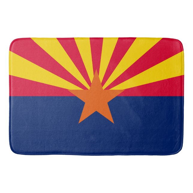 Tapis De Bain Conception du drapeau de l'État de l'Arizona (Devant)