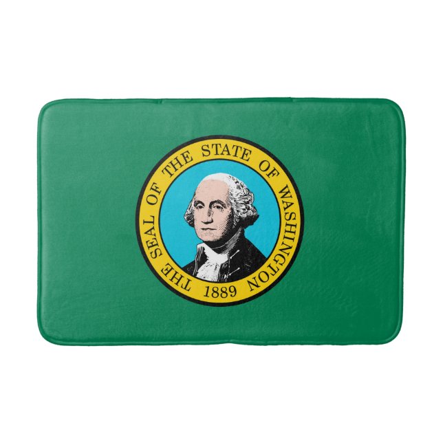 Tapis De Bain Conception du drapeau de l'État de Washington (Devant)