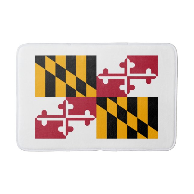 Tapis De Bain Conception du drapeau de l'État du Maryland (Devant)