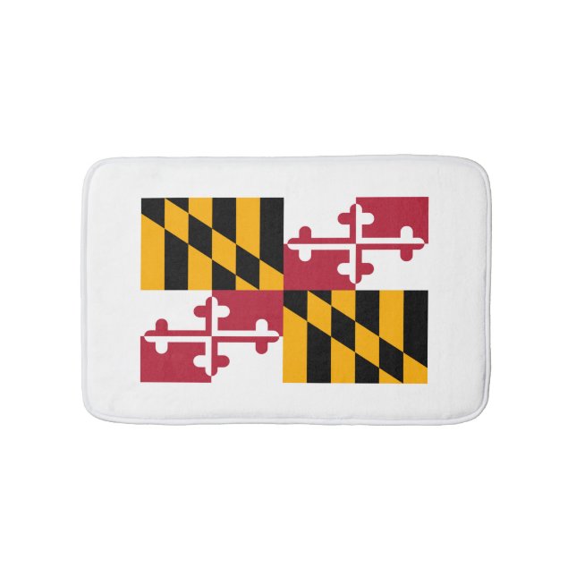 Tapis De Bain Conception du drapeau de l'État du Maryland (Devant)