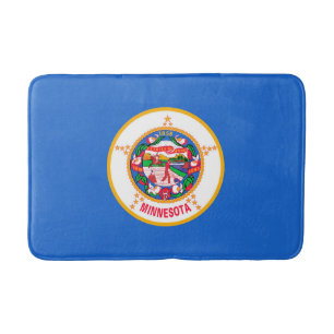 Tapis De Bain Conception du drapeau de l'État du Minnesota