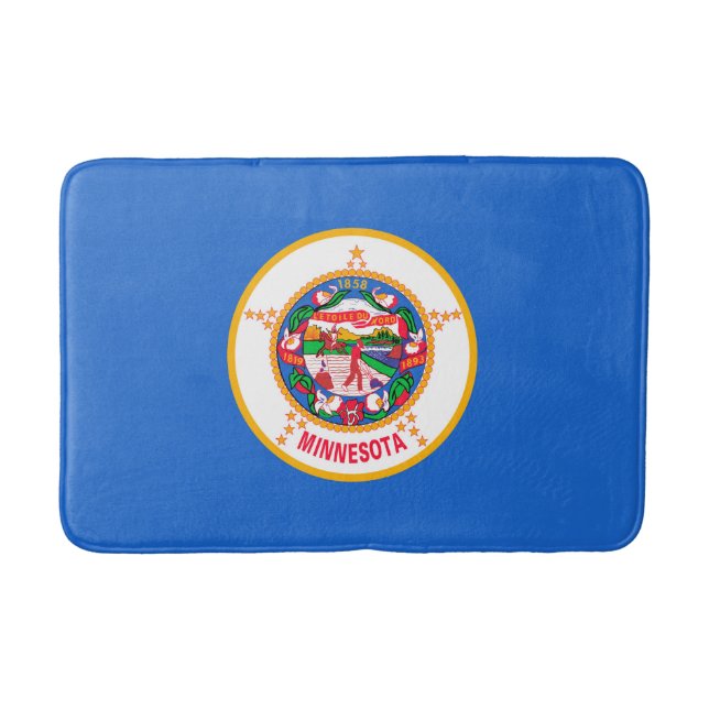 Tapis De Bain Conception du drapeau de l'État du Minnesota (Devant)