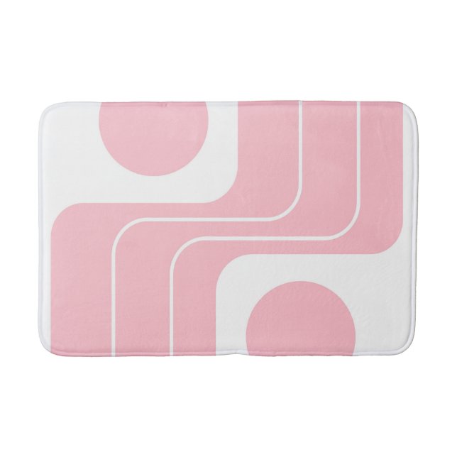 Tapis De Bain Conception géométrique de style rétro années 70 Mo (Devant)