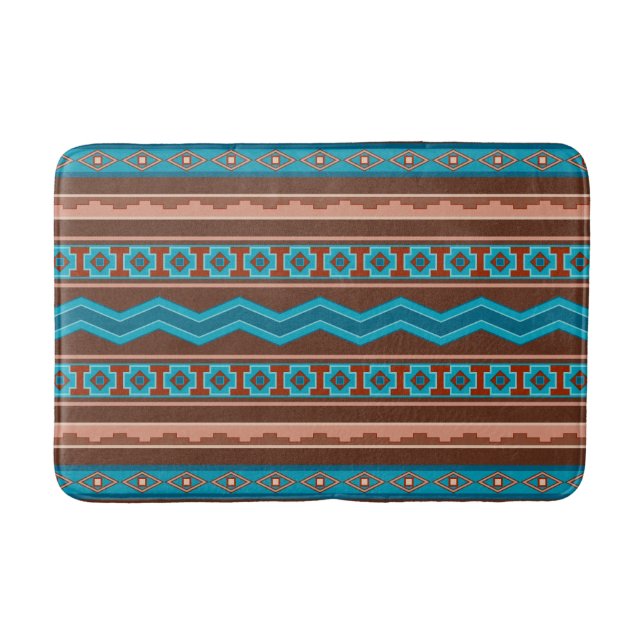 Tapis De Bain Conception géométrique de style sud-ouest Cameron  (Devant)