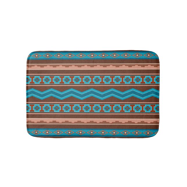 Tapis De Bain Conception géométrique de style sud-ouest Cameron  (Devant)