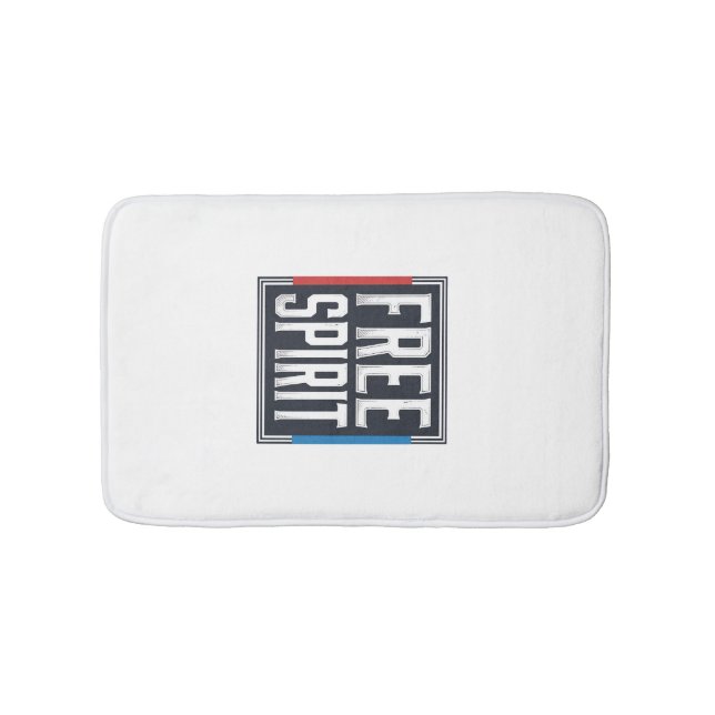 Tapis De Bain Conception Graphique Boîte Esprit Libre Patriotiqu (Devant)