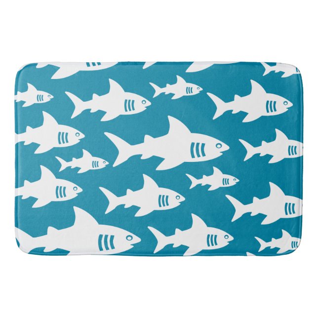 Tapis De Bain conception motif requins (Devant)