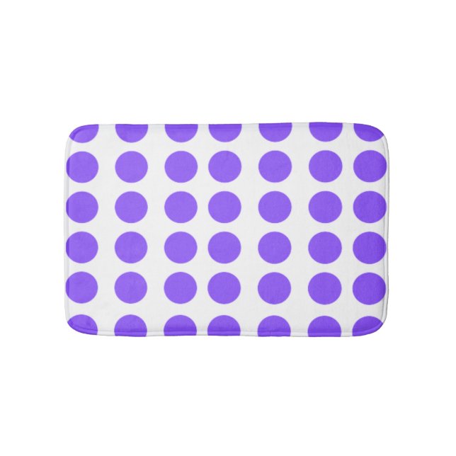 Tapis De Bain Conception Pois violette (Devant)