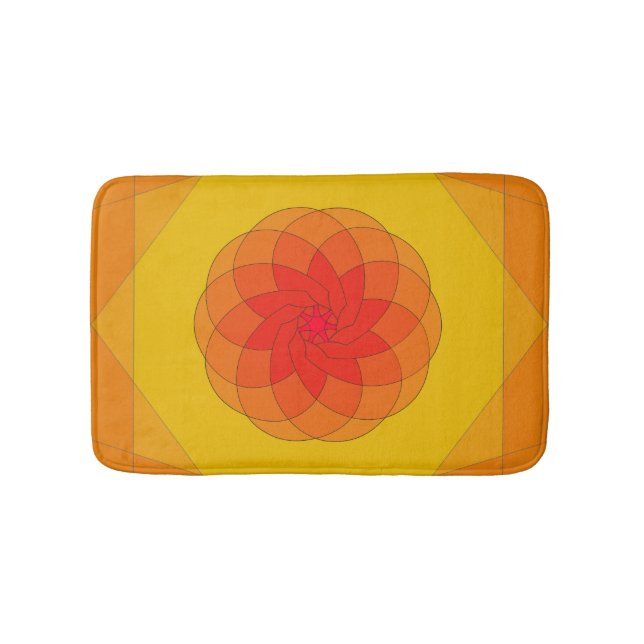 Tapis De Bain Conception Tourbillon Solaire Vibrant (Devant)