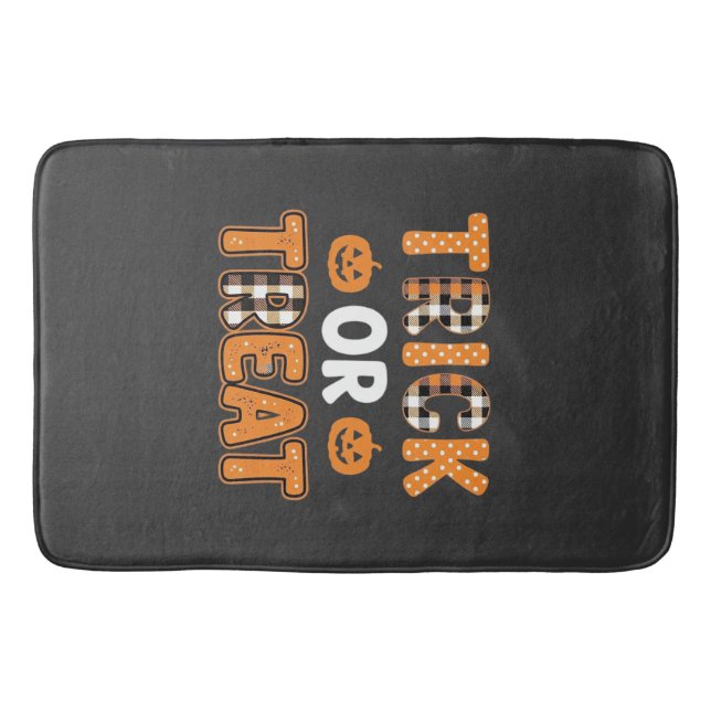Tapis De Bain Conception vectorielle de citrouille Halloween Tri (Devant)