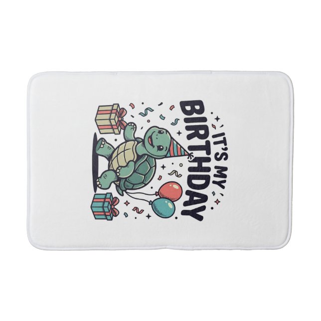 Tapis De Bain Conception vectorielle de fête d'anniversaire de t (Devant)