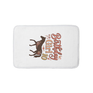 Tapis De Bain Conception vectorielle florale de cheval 10 pour f