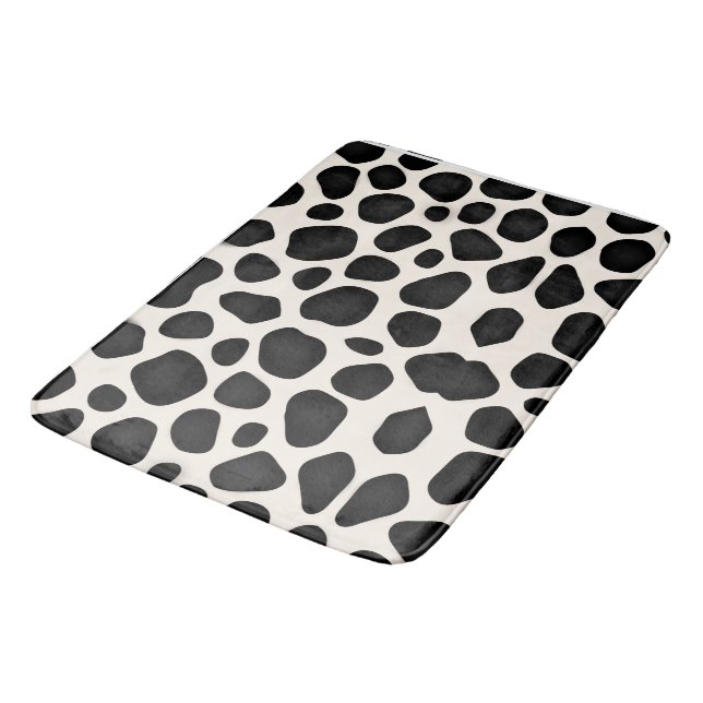 Tapis De Bain Conceptions modernes motifs noirs   (Angle)