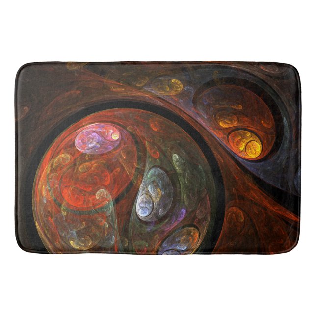 Tapis De Bain Connexion fluide Art Abstrait (Devant)