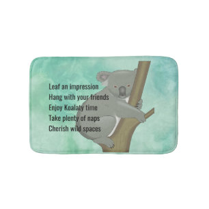 Tapis De Bain Conseil d'une Koala Bear Design Bath Mat