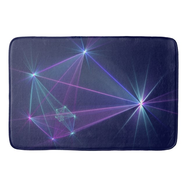 Tapis De Bain Constellation, Art Fractal Abstrait Fantastique (Devant)