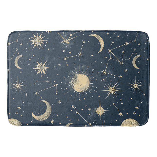 Tapis De Bain Constellation céleste - Nuit étoilée (3) (Devant)