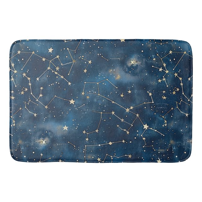 Tapis De Bain Constellation céleste - Nuit étoilée (6) (Devant)