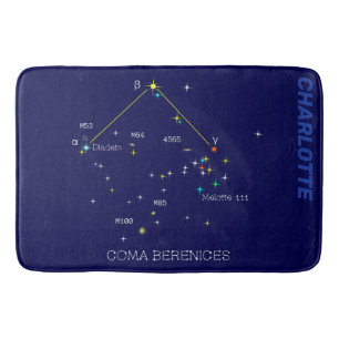 Tapis De Bain Constellation Coma Berenices de l'hémisphère Nord