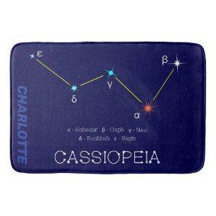 Tapis De Bain Constellation de l'hémisphère Nord Cassioipeia