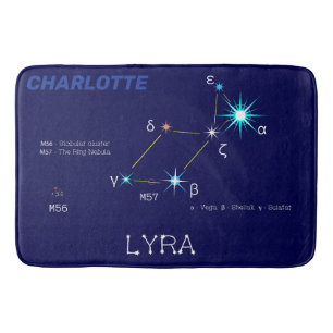 Tapis De Bain Constellation de l'hémisphère Nord Lyra