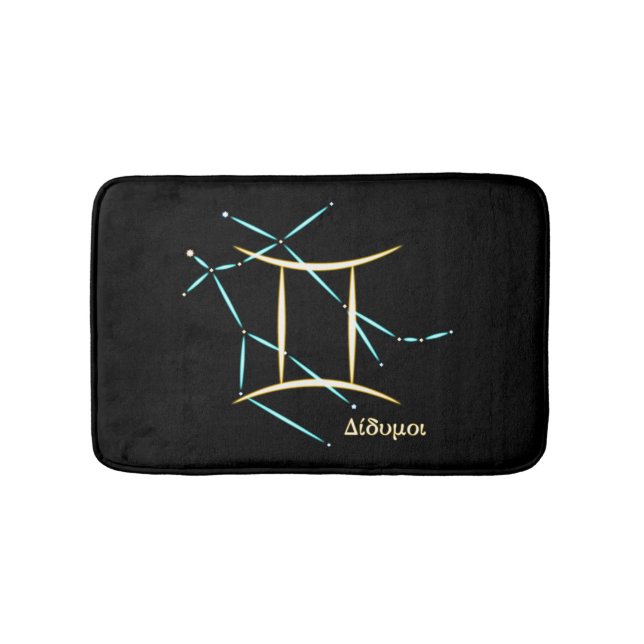 Tapis de bain constellation du zodiaque Gémeaux (Devant)