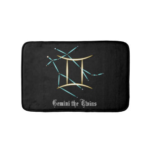 Tapis de bain Constellation du Zodiaque Gémeaux