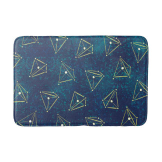 Tapis De Bain Constellations de géométrie de l'espace du ciel ét