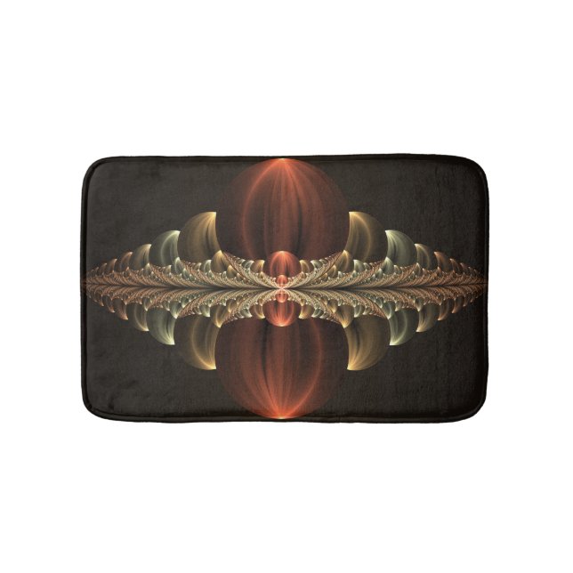 Tapis De Bain Construction d'Imaginaires Art Fractal Abstrait br (Devant)