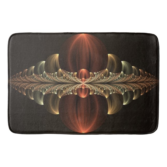 Tapis De Bain Construction d'Imaginaires Art Fractal Abstrait br (Devant)