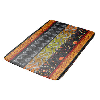 Tapis De Bain Contemporain Afrocentrique Motif Design