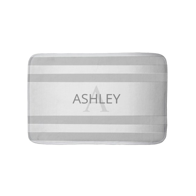 Tapis De Bain Contemporain Faux Argent Ombre Gris (Devant)