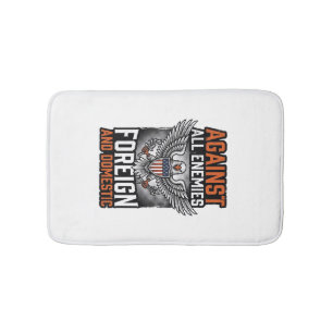 Tapis De Bain Contre tous les ennemis, conception de t-shirt Eag