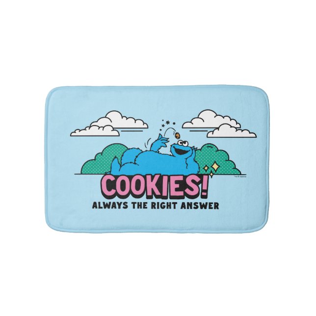 Tapis De Bain Cookie Monster | Les cookies sont toujours la bonn (Devant)