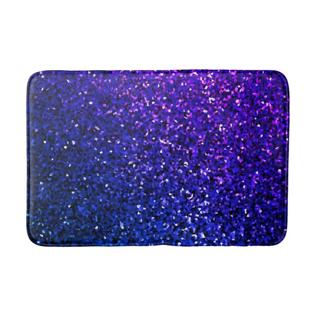 Tapis De Bain Cool brillant brillant bleu brillant (Devant)